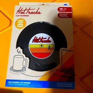 NIB retro record Coffee USB warmer LP